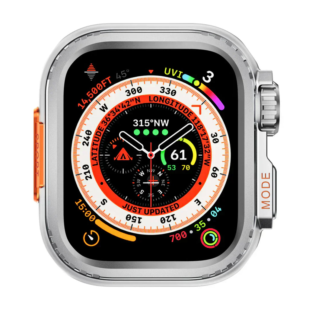 Apple Watch Case in Aluminum, AeroGuard Rugged Protective Shell