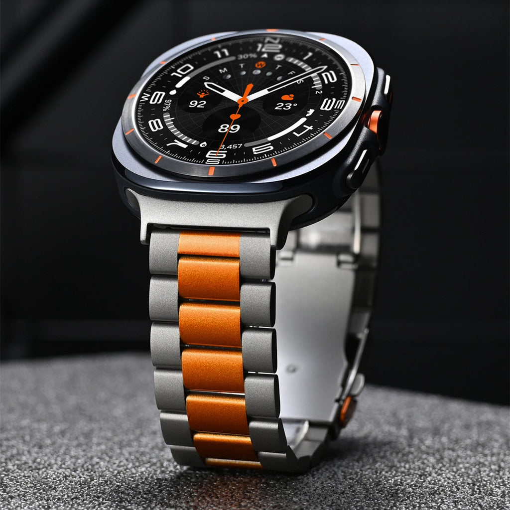 Aurex Titan-Uhrenarmband für Samsung Galaxy Watch Ultra, Faltschließe