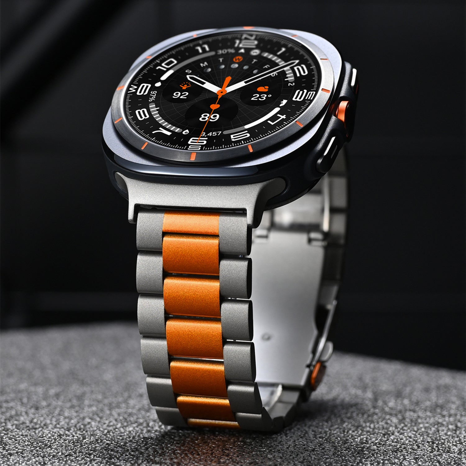 Aurex Titan-Uhrenarmband für Samsung Galaxy Watch Ultra, Faltschließe
