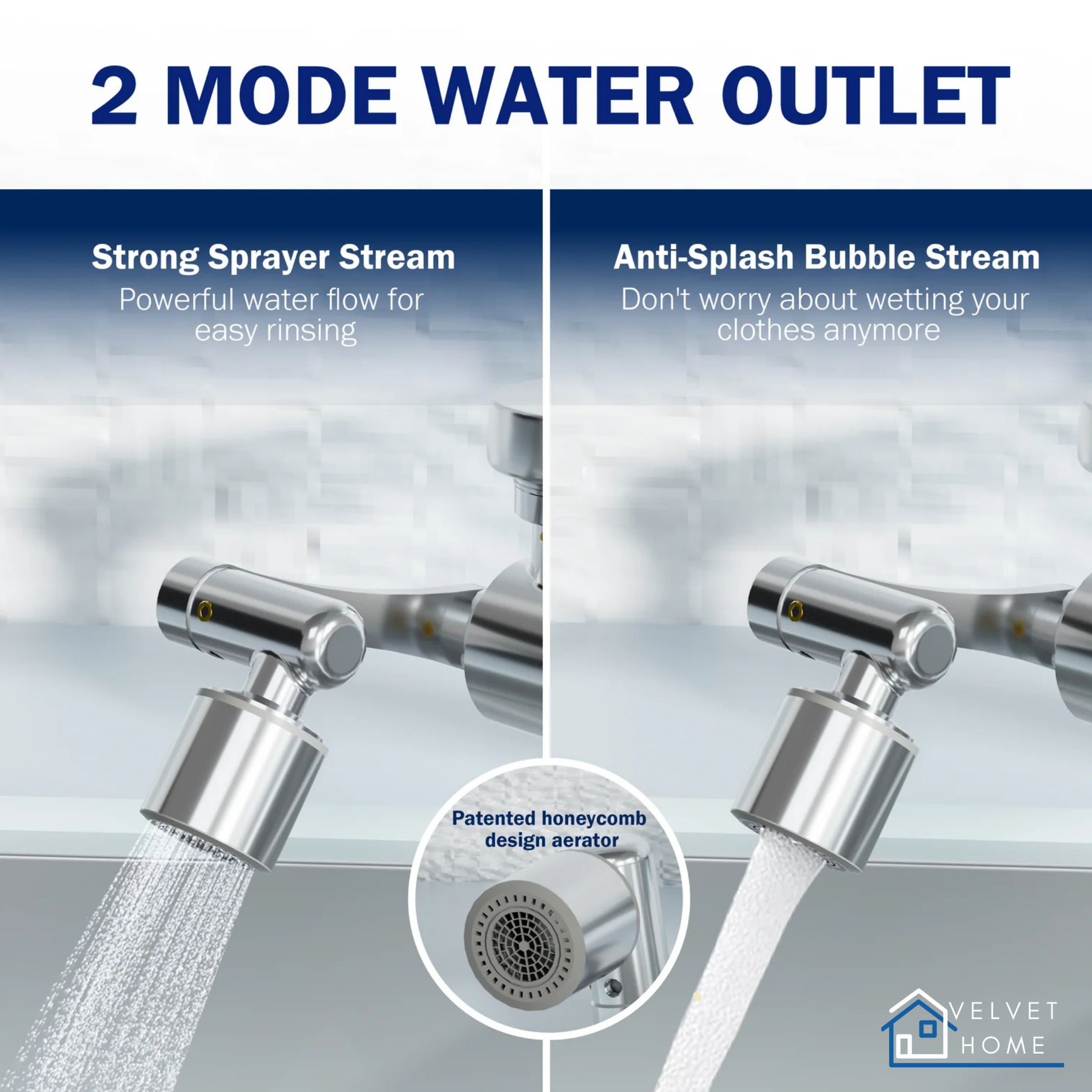 Smart Filtered Kitchen Faucet With 360° Swivel Spout