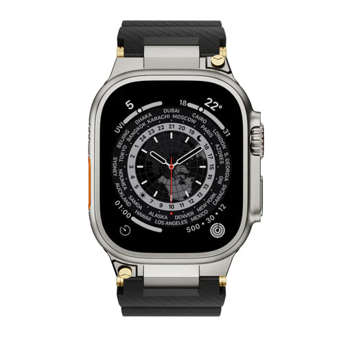 Apple Watch Band, ArloGear Vented Silicone Strap With Steel Buckle