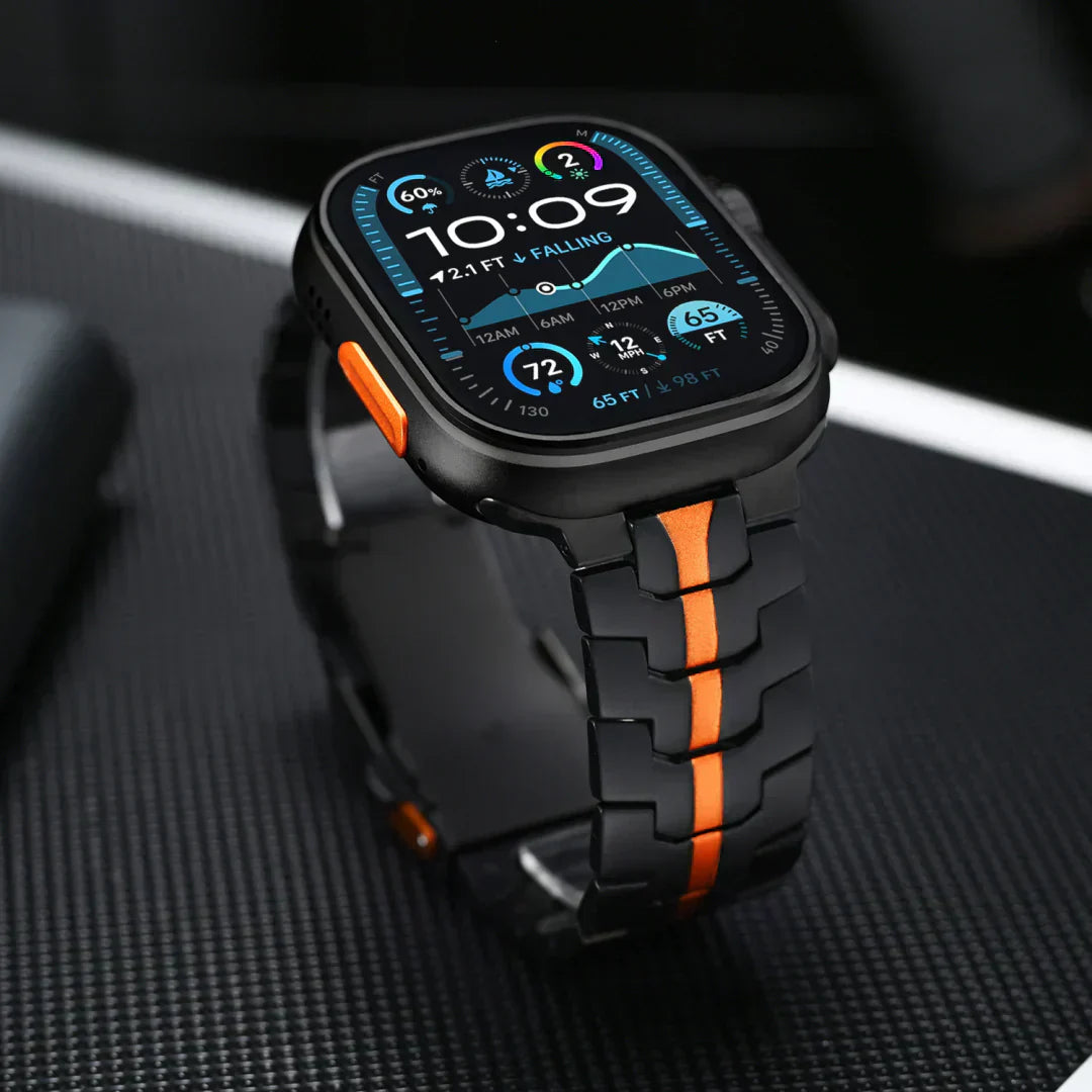 Titanový řemínek Apple Watch, Aurex titan třídy 2, lehký 62 g