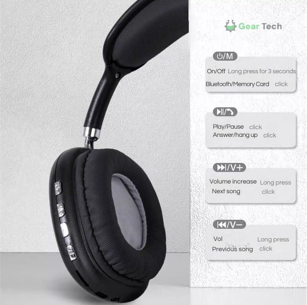 Over-Ear-Bluetooth-Kopfhörer mit Geräuschunterdrückung, Solara Pro, 40 Stunden Akkulaufzeit