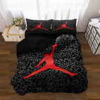 Sengetøjssæt med basketballprint til børn, blødt mikrofiber, fra enkeltseng til kingsize