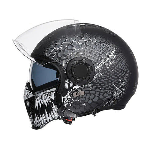 AstraGuard Modular Motorcycle Helmet, Dual Visor, ECE & DOT Certified