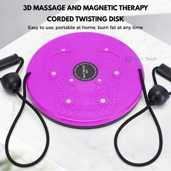 Magnetic Core Twist Board With Resistance Ropes, LumaTwist Balance Trainer