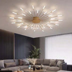 Asterra Albina Metal & Acrylic Flush Ceiling Light, 12W to 42W LED