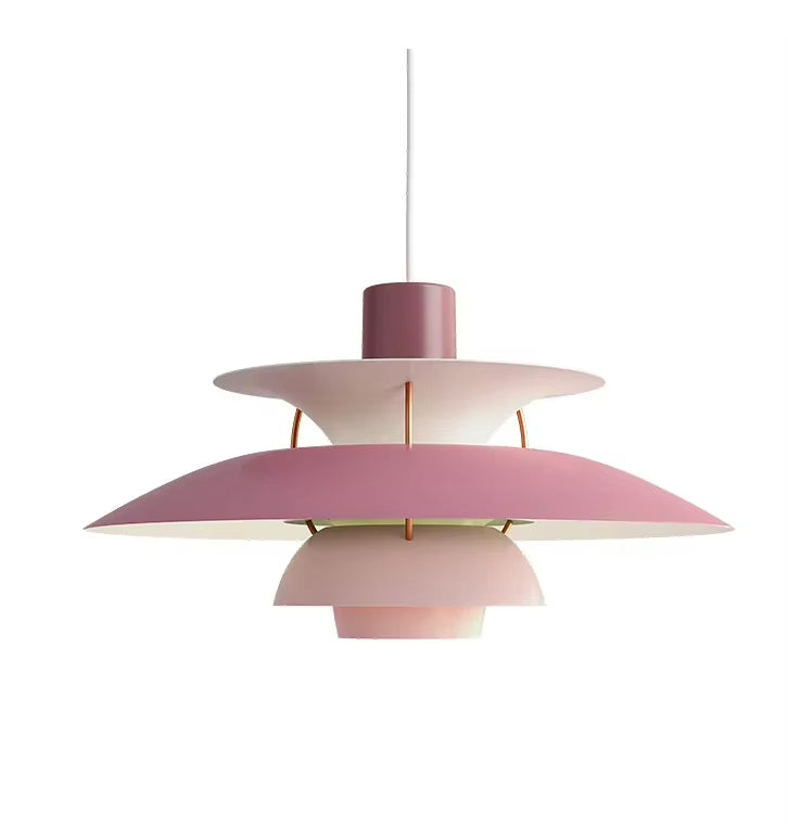 Petal Pendant Light, Danish-Inspired Iron Frame, 3 Sizes