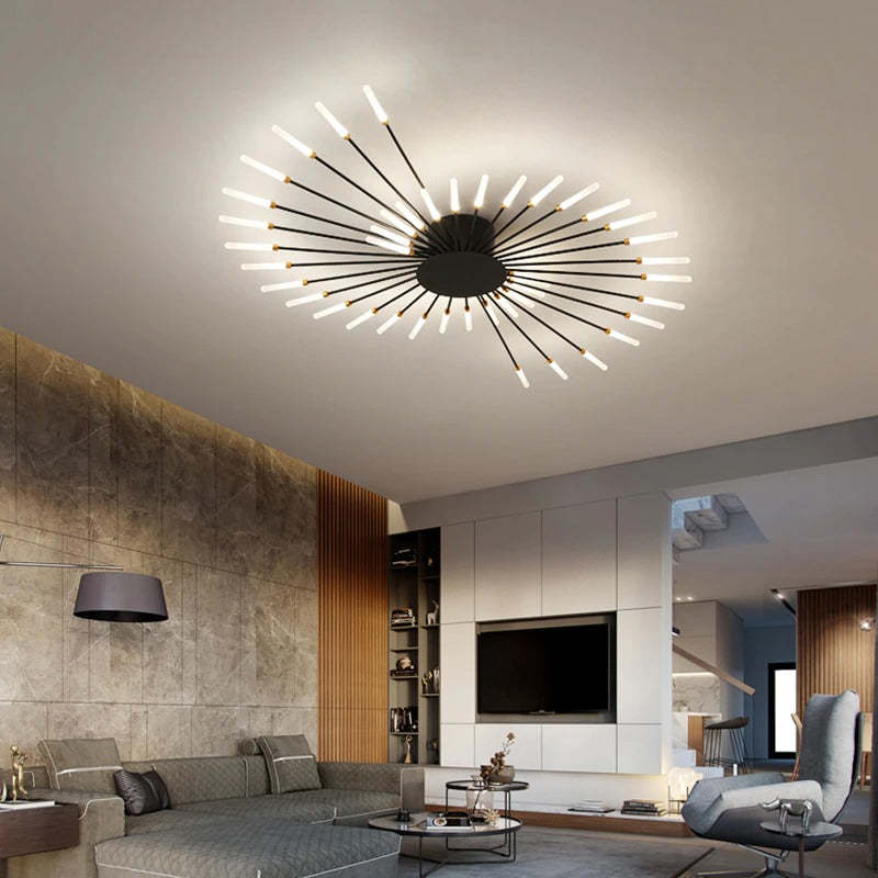 Asterra Albina Metal & Acrylic Flush Ceiling Light, 12W to 42W LED