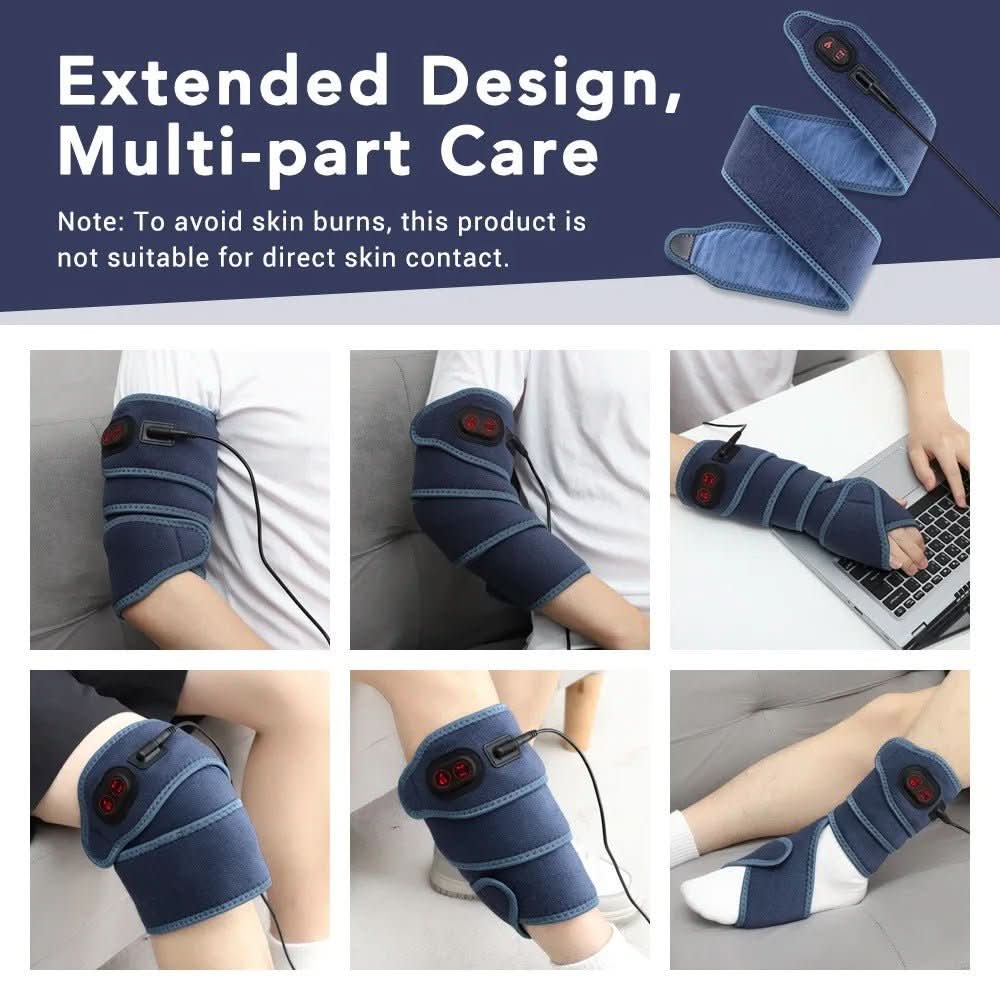 Coussin chauffant flexible pour soulagement ciblé de la douleur - Fioriscas