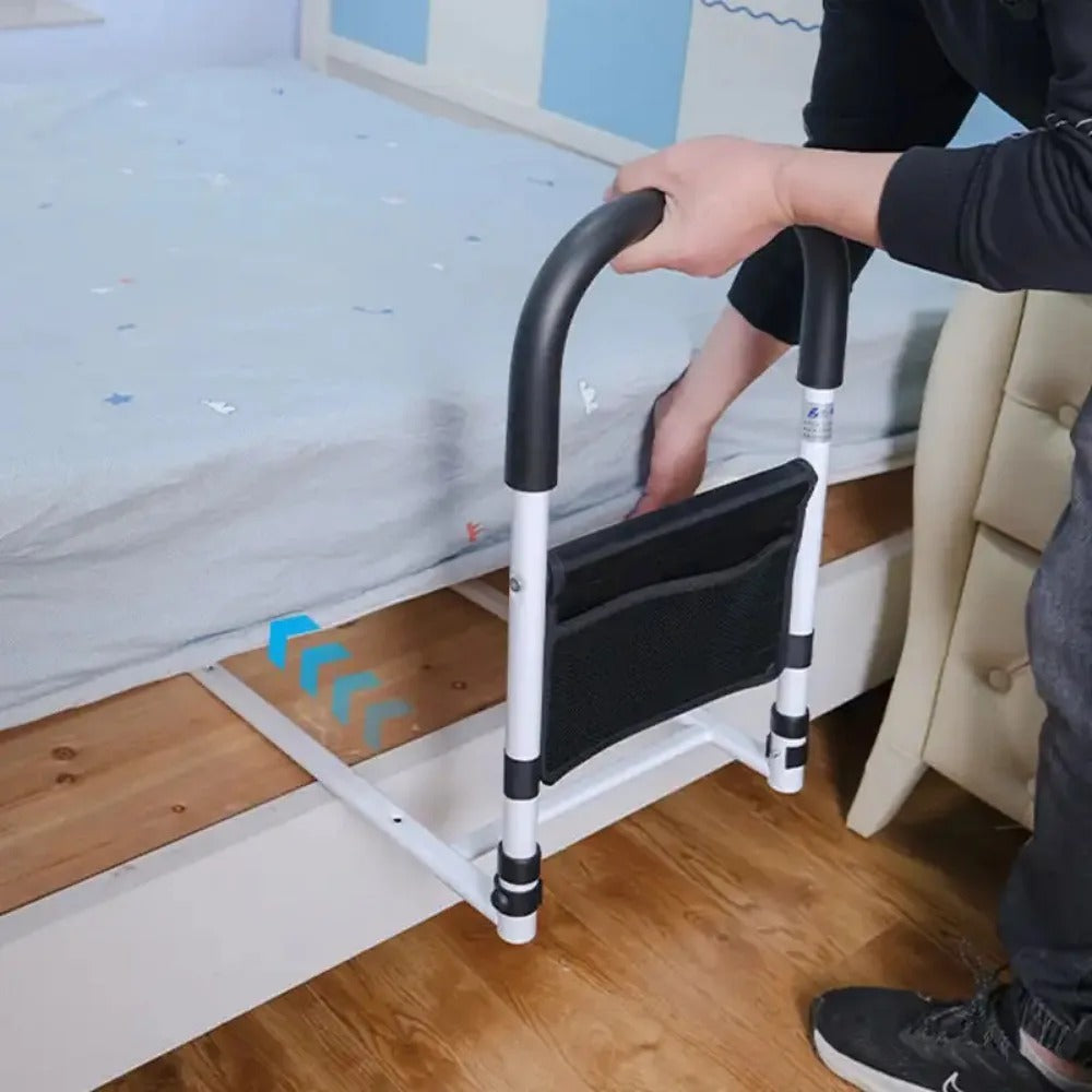 Nastavitelná bezpečnostní zábrana k posteli SolaceEase pro snadnější nastupování do postele a vstávání z ní