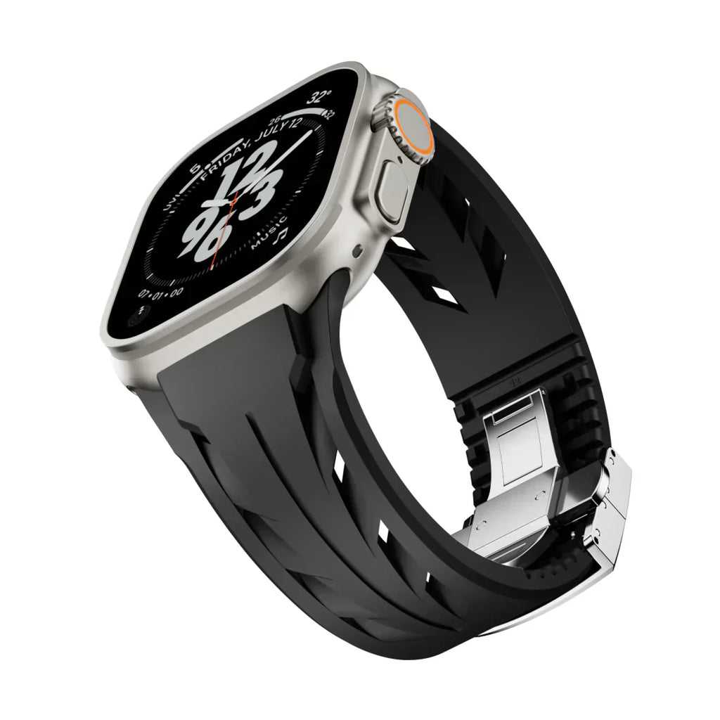Apple Watch-rem, Liora FKM gummirem med sommerfuglelås