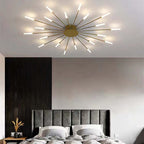 Asterra Albina Metal & Acrylic Flush Ceiling Light, 12W to 42W LED