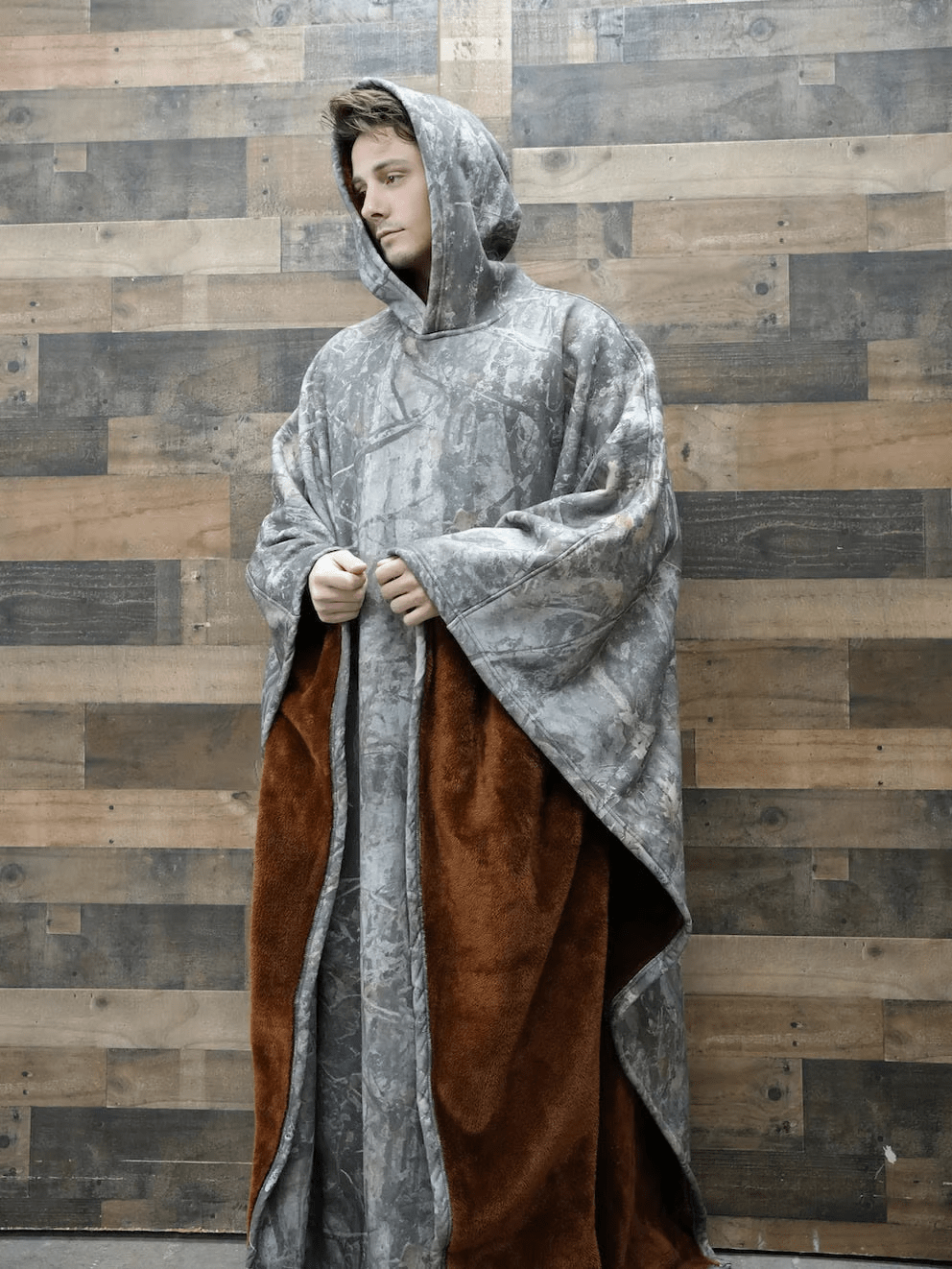 Camisola com capuz ponderada ArcticFlare NovaWeave, conforto calmante em polar
