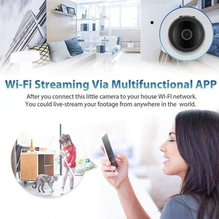 Portable 1080P WiFi Security Camera With Magnetic Mount