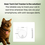 PawTrail Waterproof Cat GPS Tracker, Real-Time Location Tracking