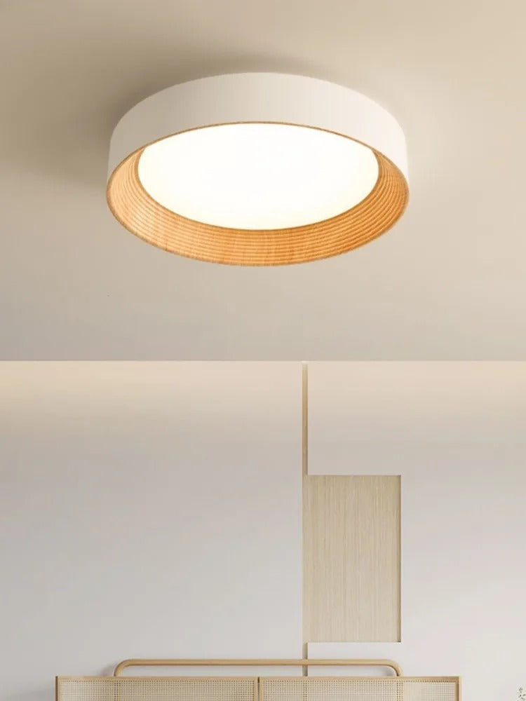 Lámpara de techo redonda Aurea Lux, pantalla acrílica, 3 temperaturas de color