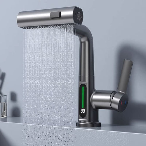 Rubinetto rotante a 360° con display LED della temperatura - Fioriscas