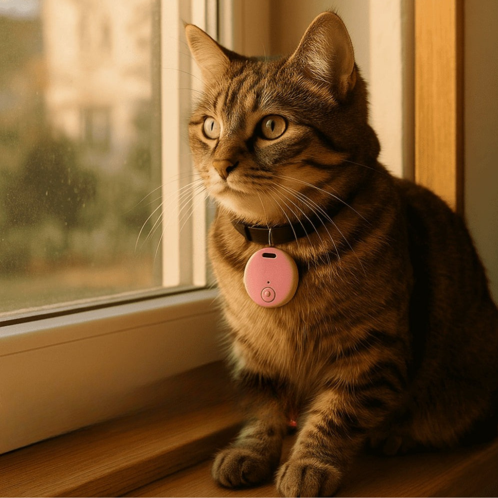 PawTrail Waterproof Cat GPS Tracker, Real-Time Location Tracking