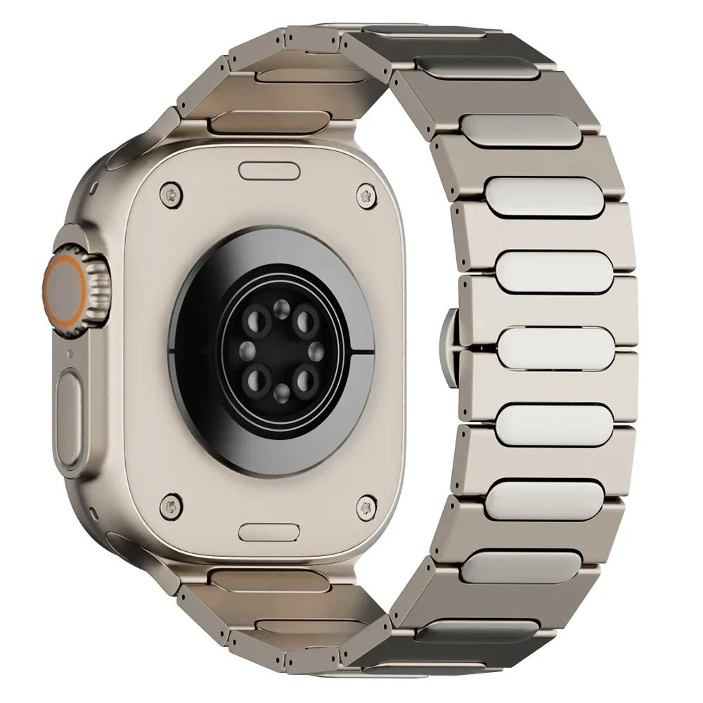 Titanový náramek pro Apple Watch Ultra 1/2, zapínání Aureon Butterfly