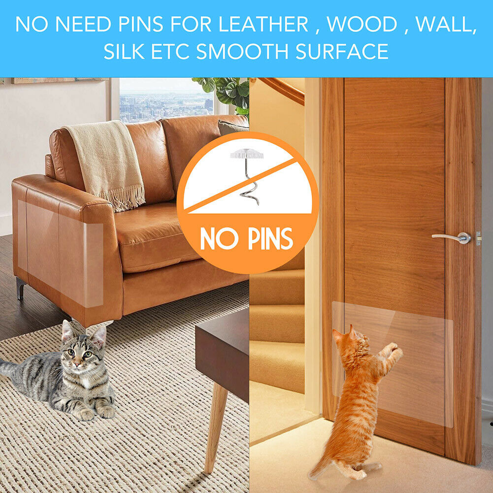 猫の引っかき防止家具保護パッド、PawShield 8ピースソファガードセット