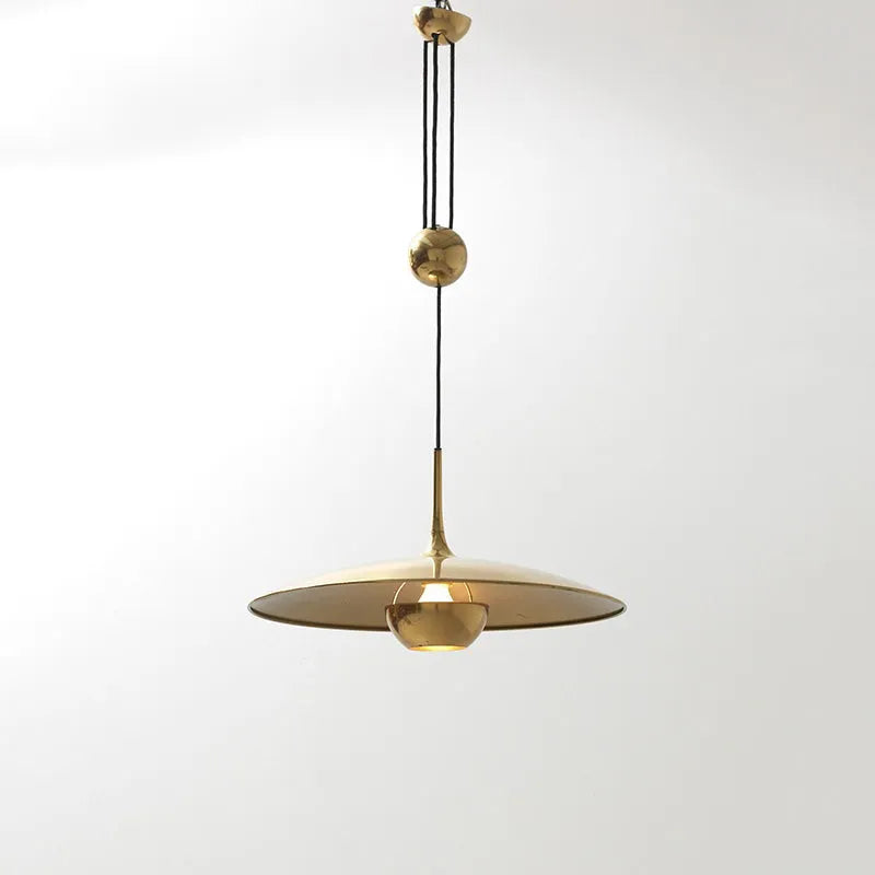 Pyra Minimalist Metal Pendant Light, Gold | Fioriscas