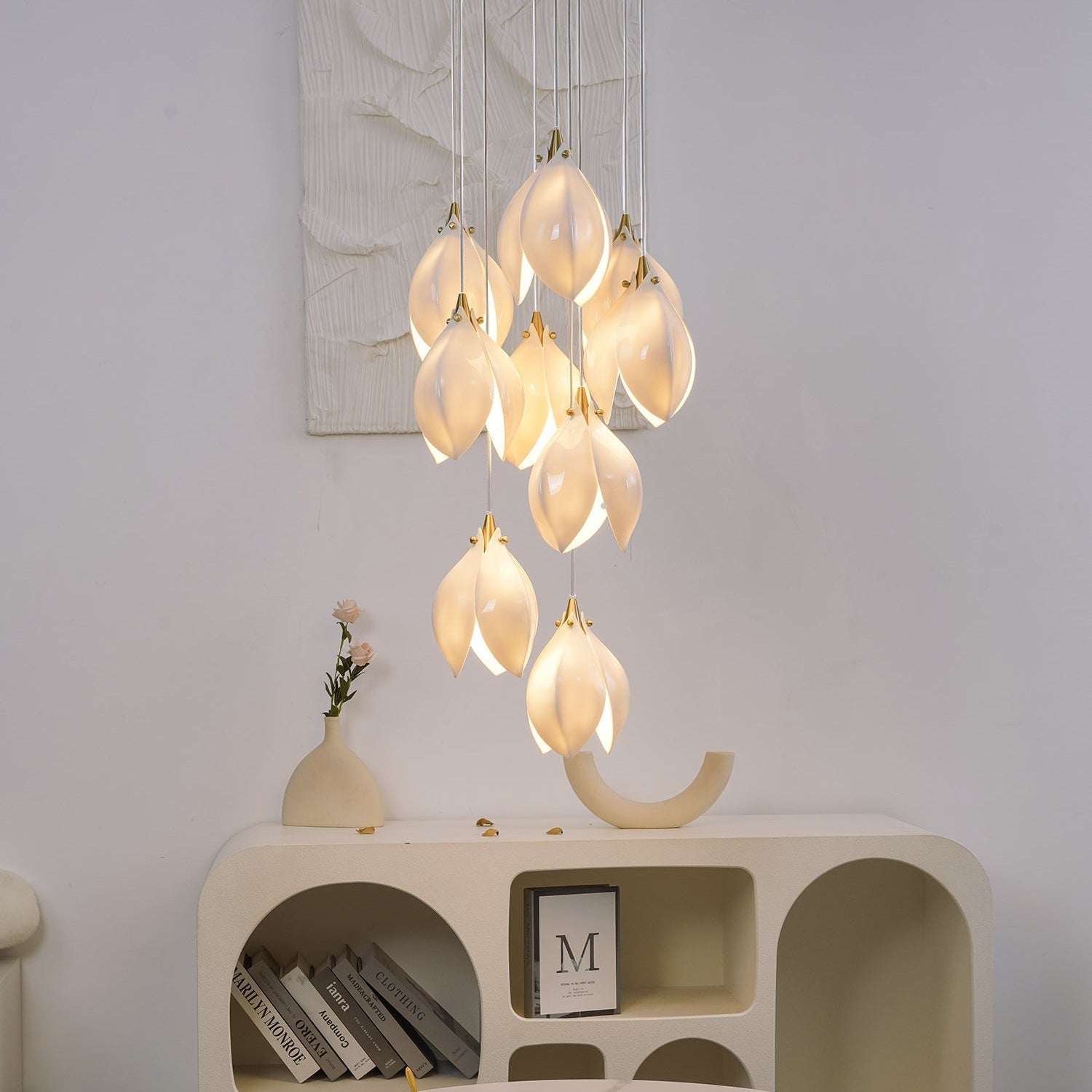 Olivia Luxury Metal Ceramic Pendant Light Living Room Bedroom | Fioriscas