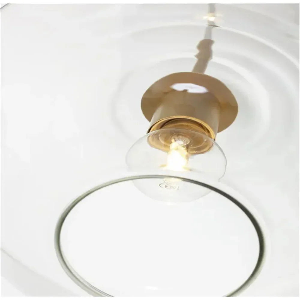 June Pendant Light Glass, Clear/Amber Diamond shape | Fioriscas