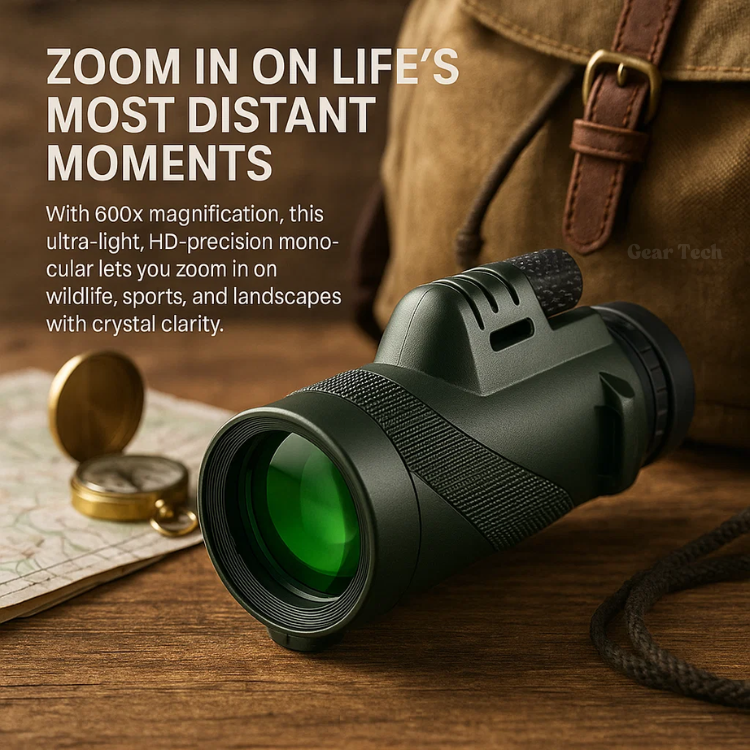 Arden 600X -kompakti monokulaari, HD-optiikka lintujen tarkkailuun ja ulkoiluun