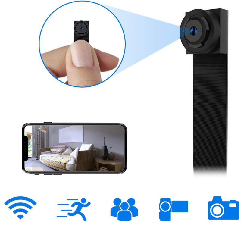 מצלמת אבטחה AstraGuard Mini 4K עם Wi‑Fi לבית ולמשרד