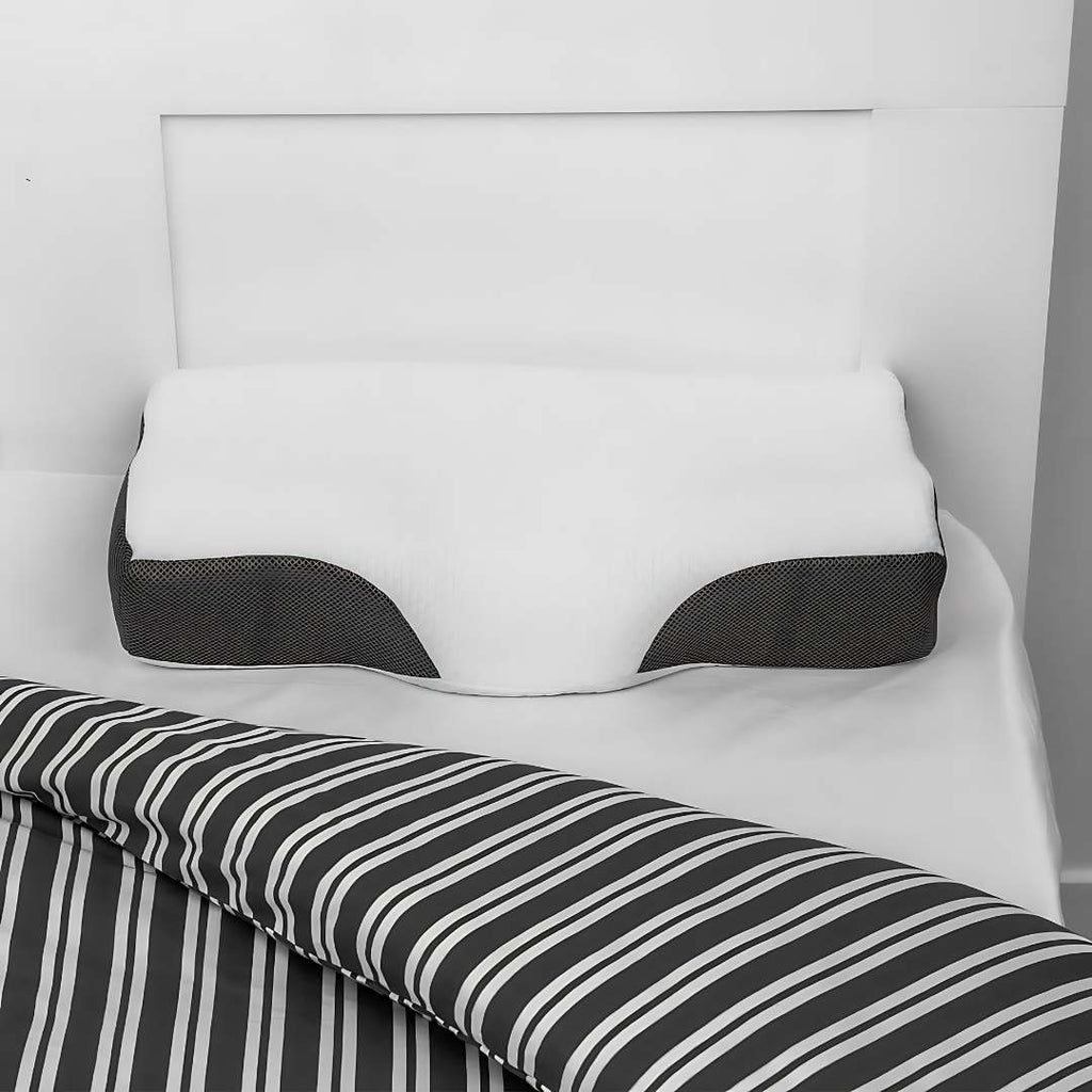 Oreiller ergonomique NexaRest en mousse à mémoire de forme pour soutenir le cou et la colonne vertébrale