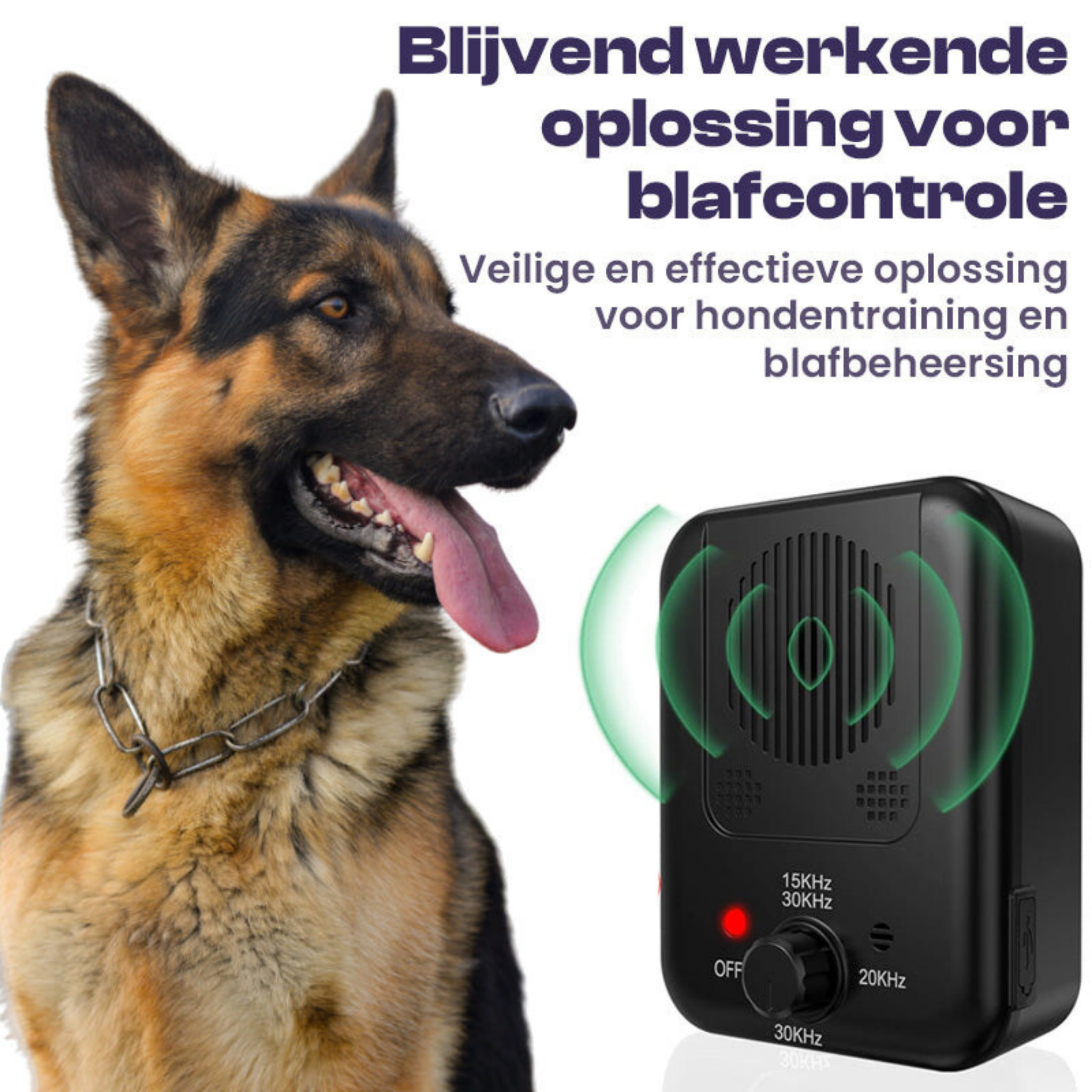 Dispositivo ultrassónico portátil para impedir o ladrar, para treinar cães em casa e nos passeios