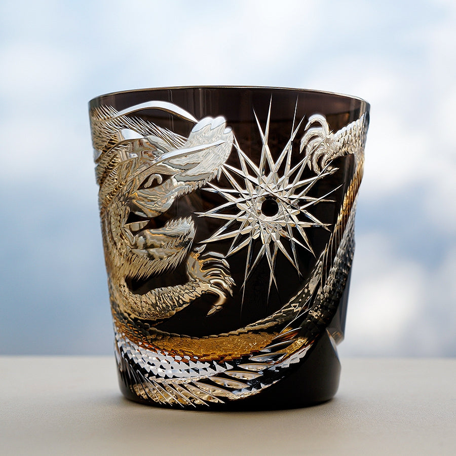 Copo de Whisky Takumi Soaring Dragon Crystal, Caixa de Madeira