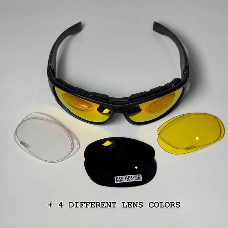 VeloLux Polarized Motorcycle Sunglasses, UV400 Mirror Lens, Wraparound Fit