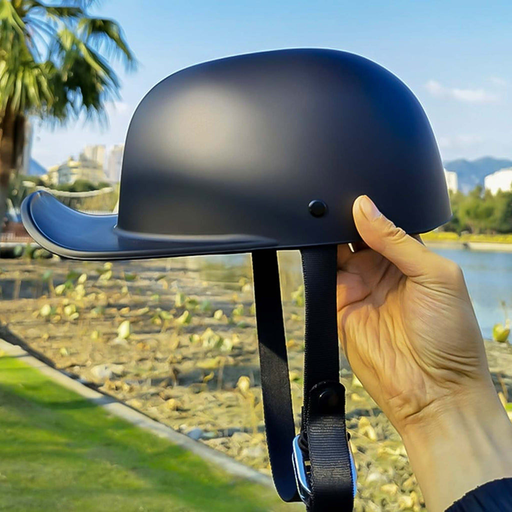 Capacete de mota RoverGuard com design de boné de basebol, certificado pelo DOT