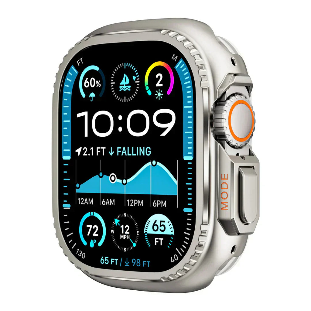 Apple Watch Case in Aluminum, AeroGuard Rugged Protective Shell