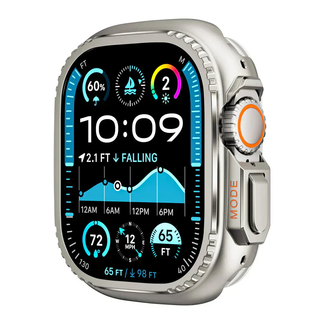Apple Watch Case in Aluminum, AeroGuard Rugged Protective Shell