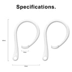 Silicone Ear Hooks For Wireless Earbuds, Secure Non-Slip Fit
