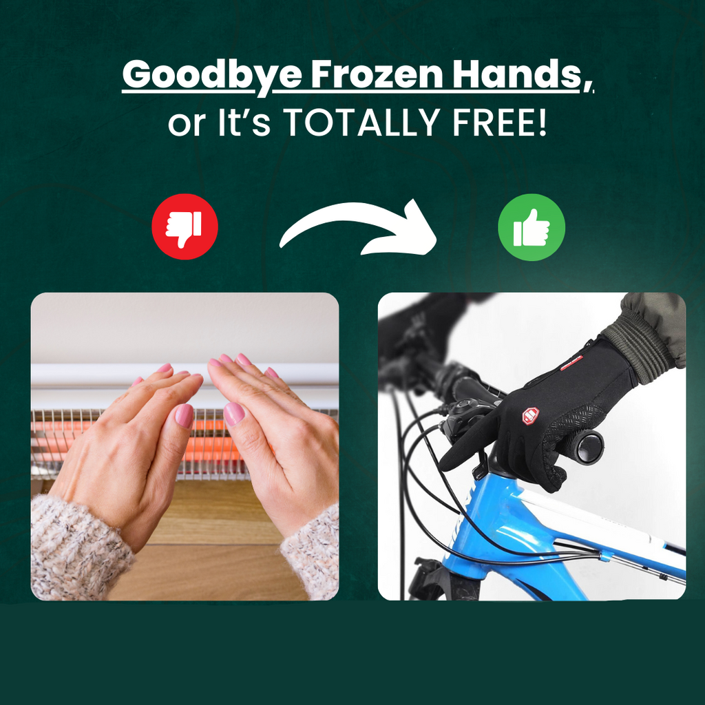 Windproof Thermal Touchscreen Gloves for Golf and Cycling