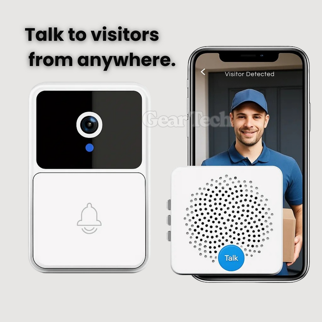 Video Doorbell Camera, Wireless 1080P HD, Motion Alerts, Night Vision & Two-Way Talk