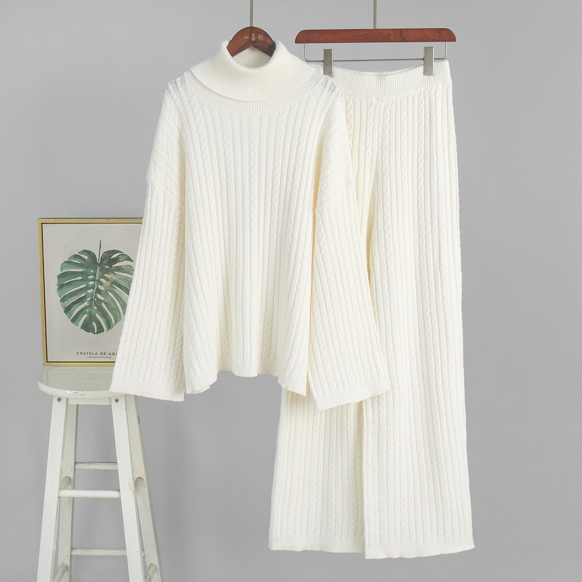 Ensemble Cocooning Torsadé & Maille Douce en Viscose