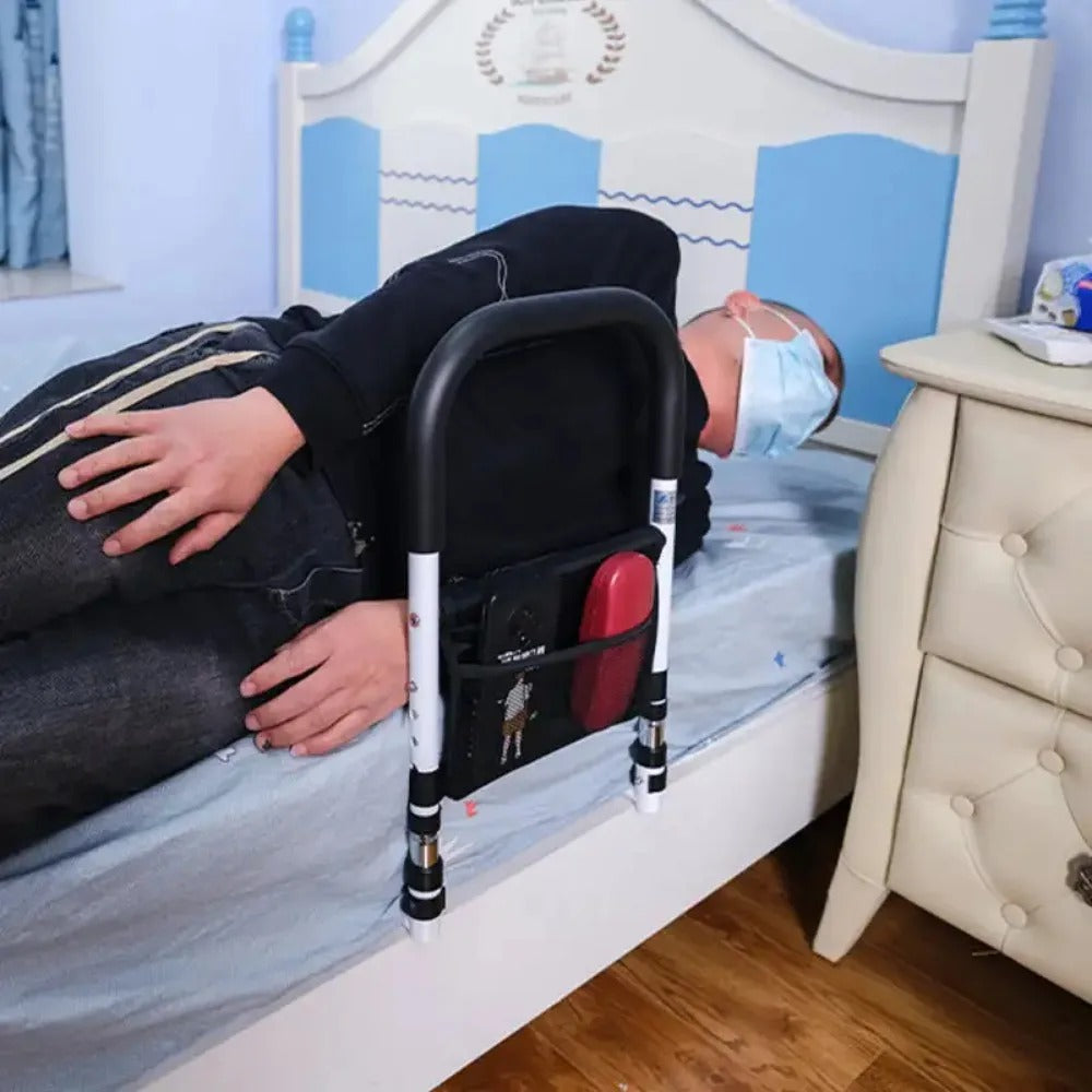 Nastavitelná bezpečnostní zábrana k posteli SolaceEase pro snadnější nastupování do postele a vstávání z ní