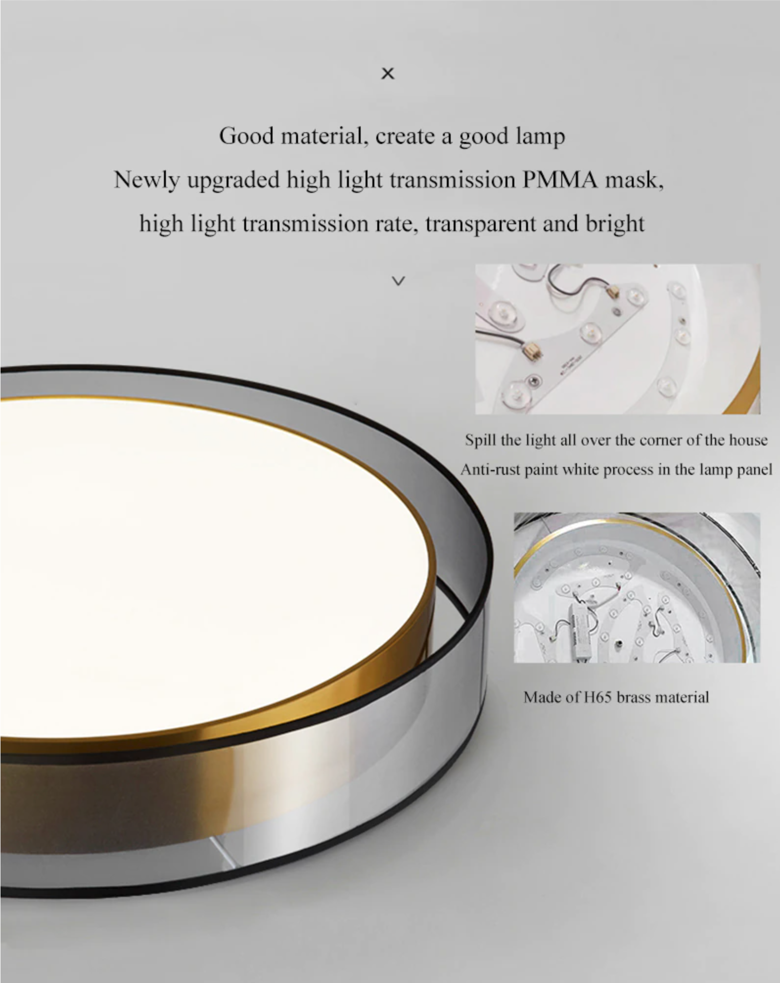 Lámpara de techo Zentra TriLight, 3000 K/4000 K/5000 K, de superficie o colgante