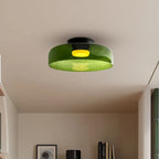 Handgefertigte Glasdeckenleuchte, nordisches Lumenweave-Design mit mehreren Ebenen