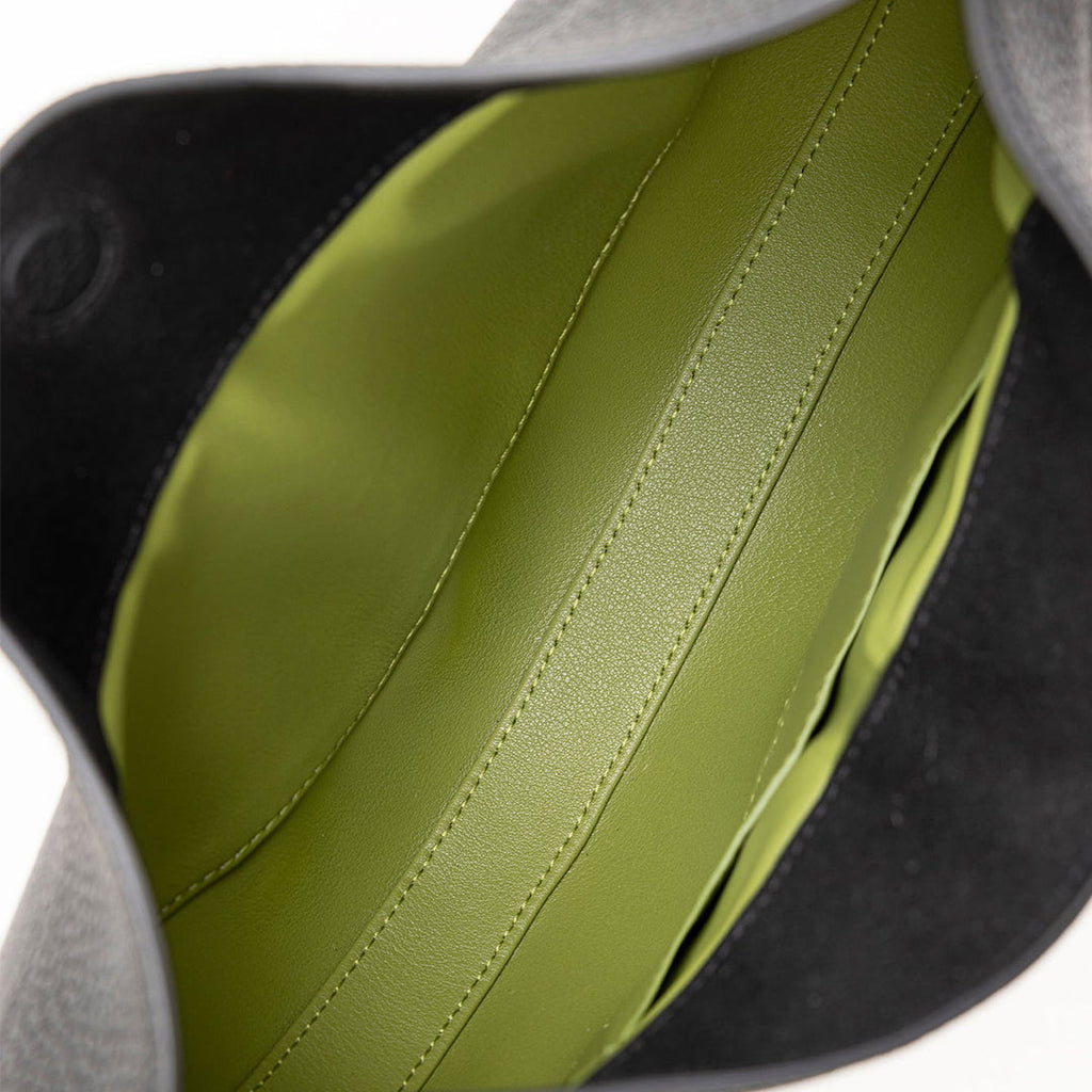 Borsa a cartella in pelle pieno fiore, design Aurelle Jolie Solara, quattro modalità di trasporto