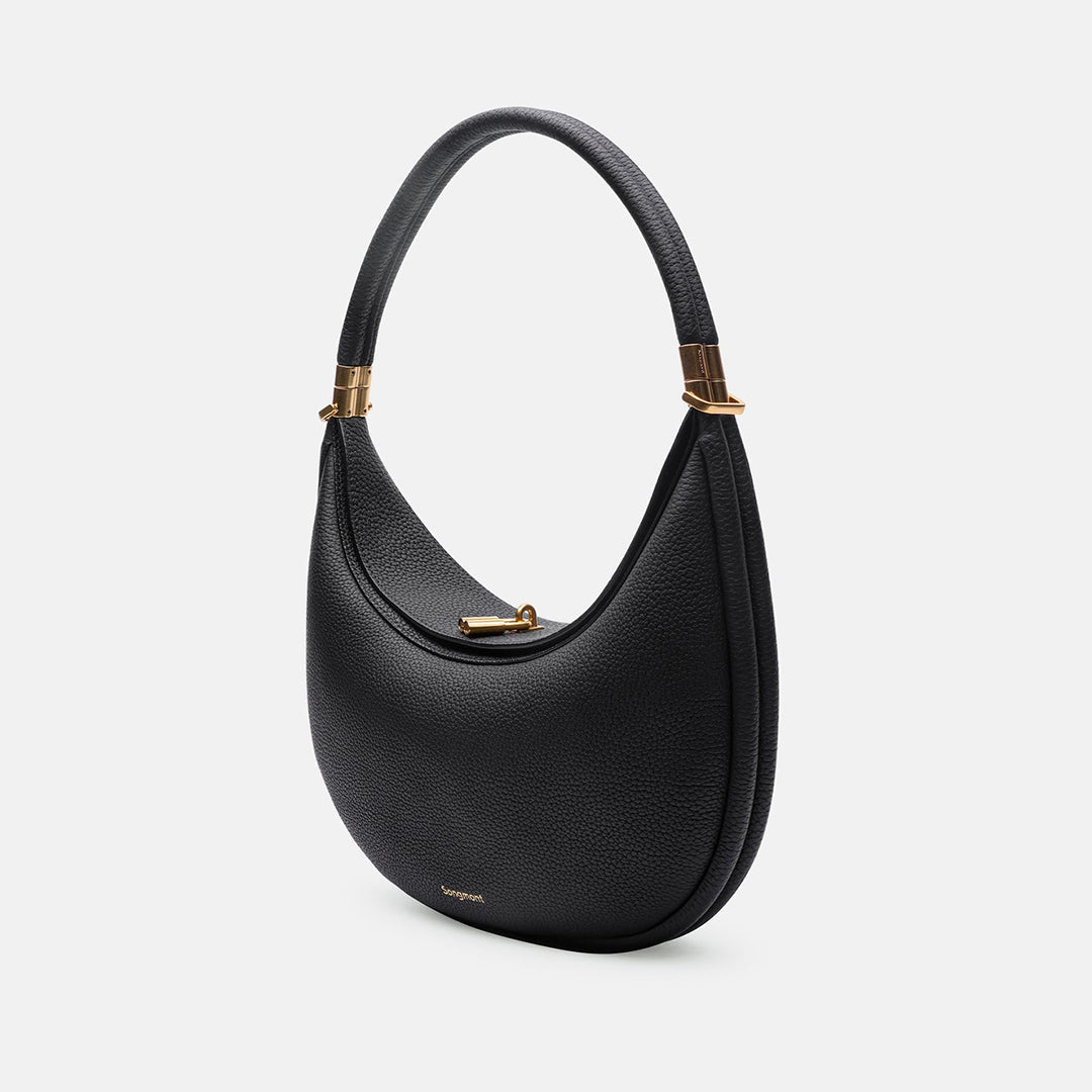 Borsa a cartella in pelle pieno fiore, design Aurelle Jolie Solara, quattro modalità di trasporto