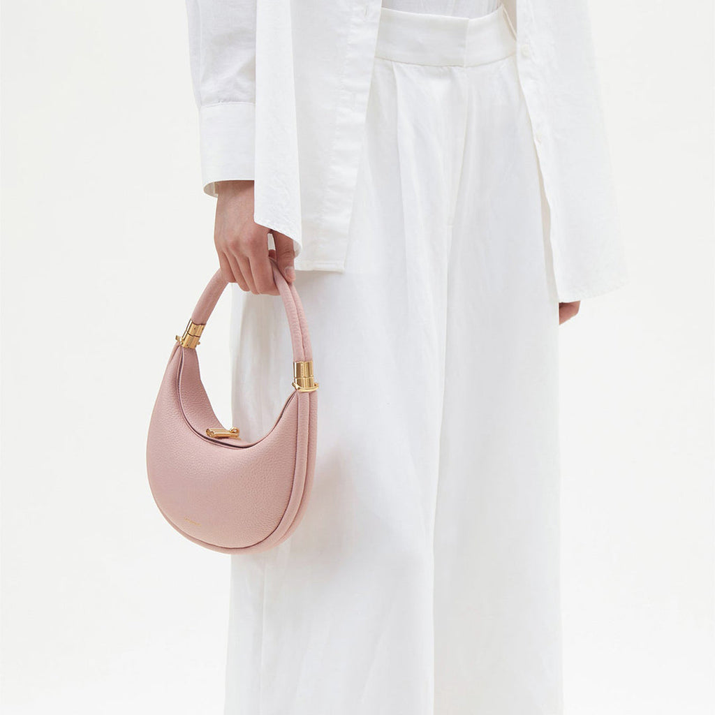 Borsa a cartella in pelle pieno fiore, design Aurelle Jolie Solara, quattro modalità di trasporto