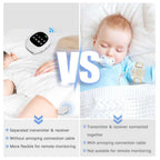 Wireless Bedwetting Alarm With Wearable Receiver And Moisture Sensor