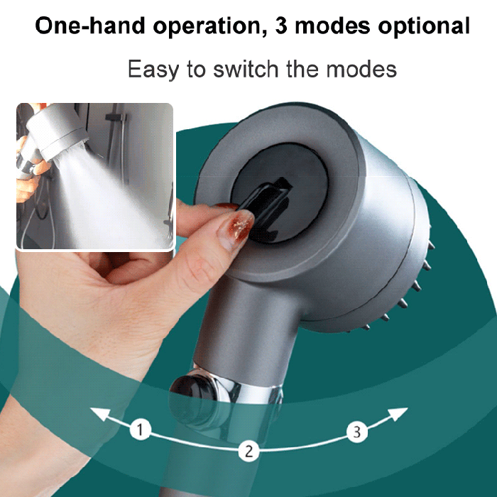 Głowica prysznicowa wysokociśnieniowa FluxFlow Pro z 9-warstwową filtracją