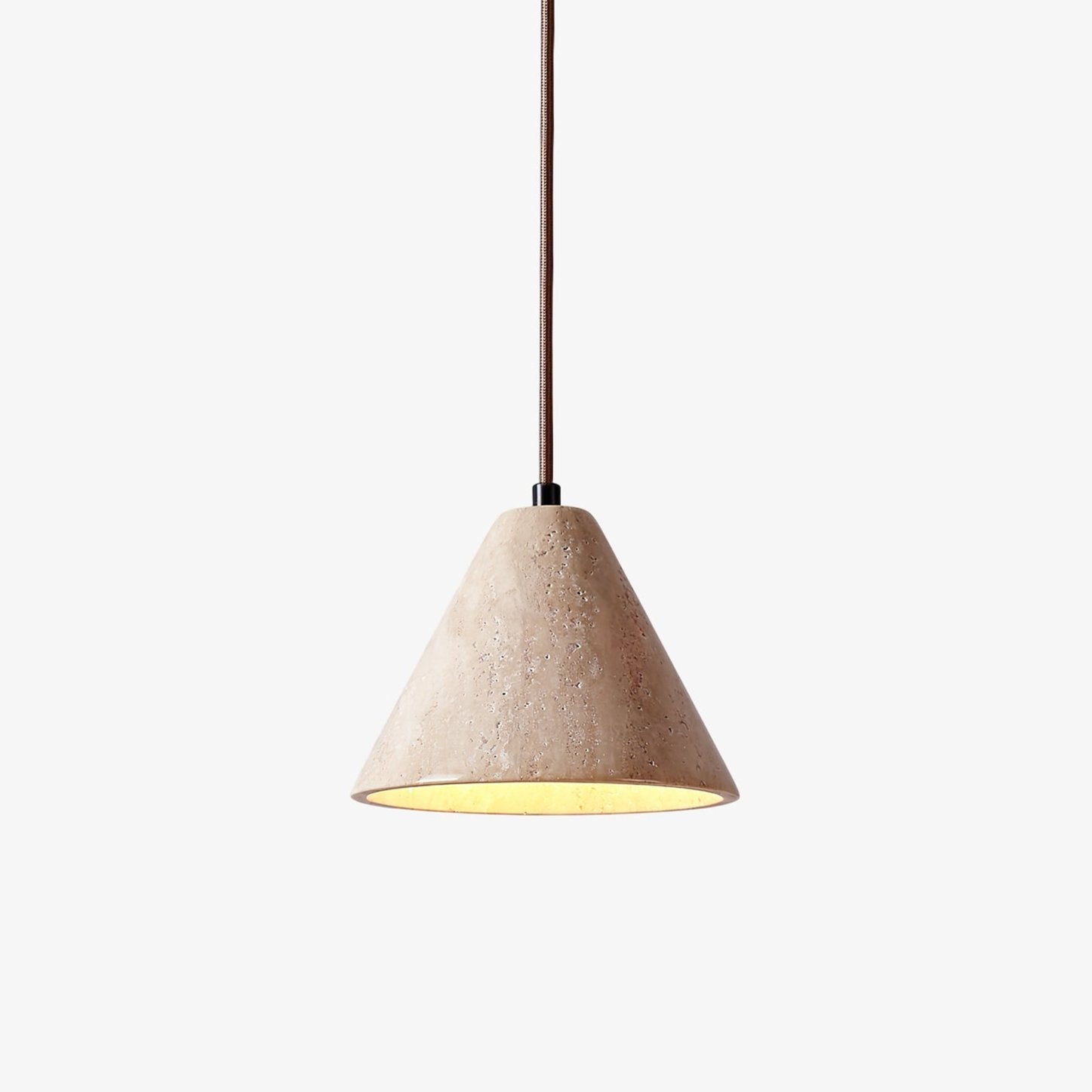 Cezoriel Conical Travertine Pendant Light | Fioriscas